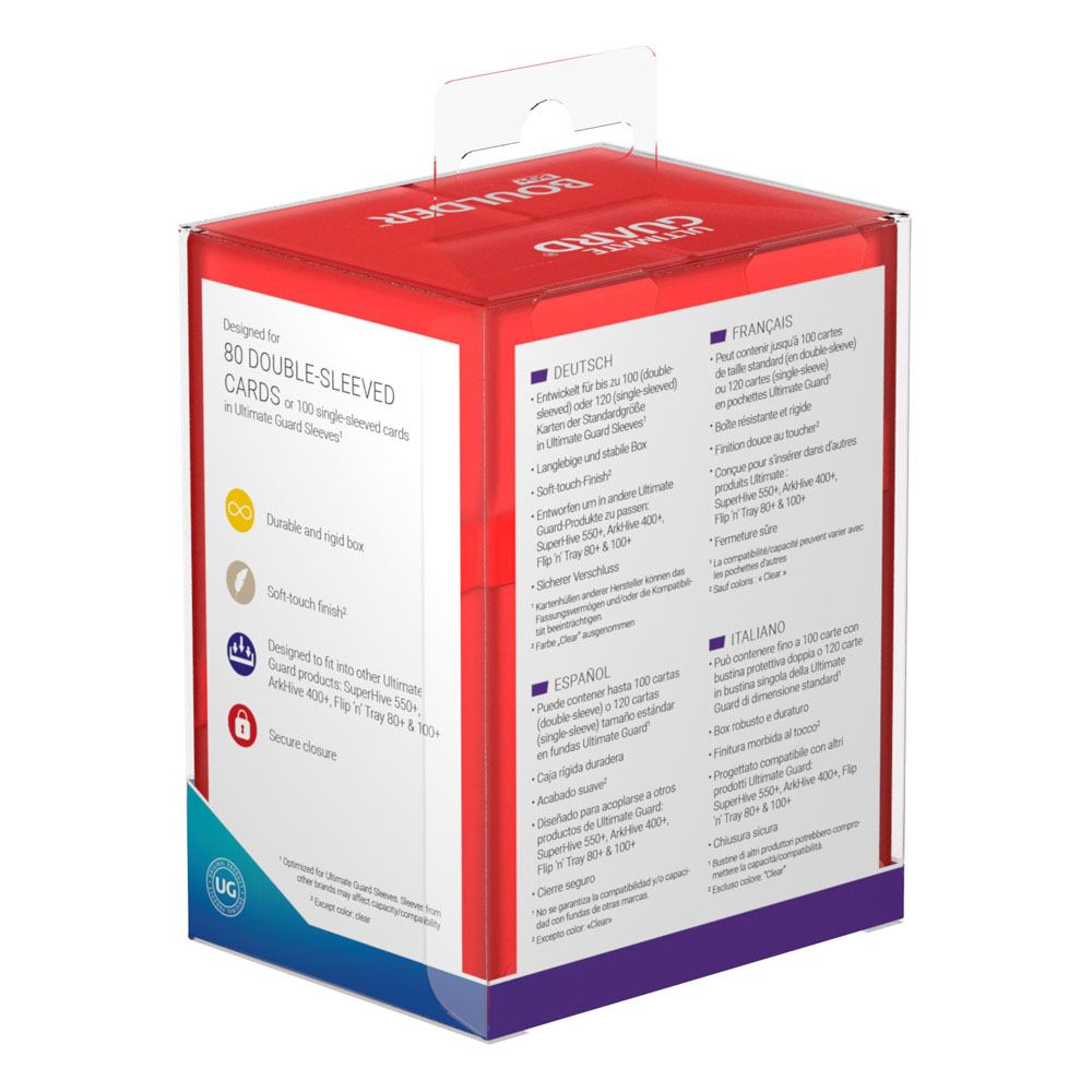 Ultimate Guard Boulder Deck Case 80+ Standardgröße Ruby Image 8