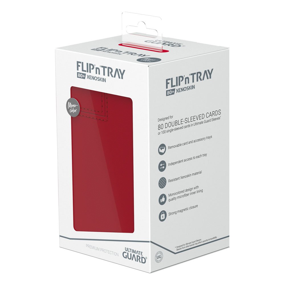 Ultimate Guard Flip'n'Tray 80+ Xenoskin - Red Image 8