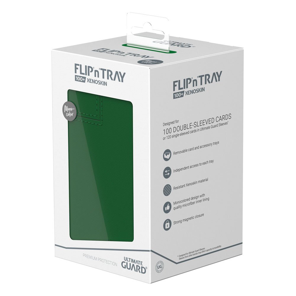 Ultimate Guard Flip`n`Tray 100+ XenoSkin Monocolor Grün Image 8