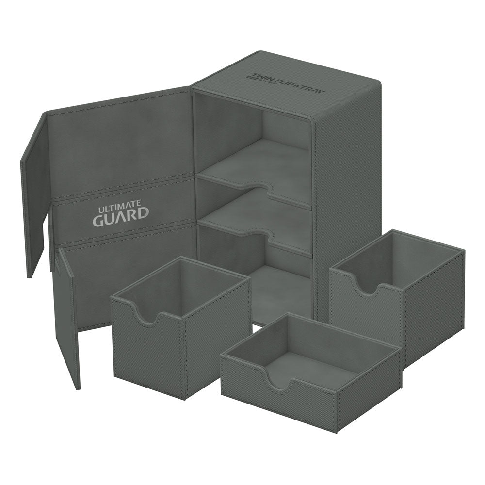 Ultimate Guard Twin Flip`n`Tray 160+ XenoSkin Monocolor Grau Image 1