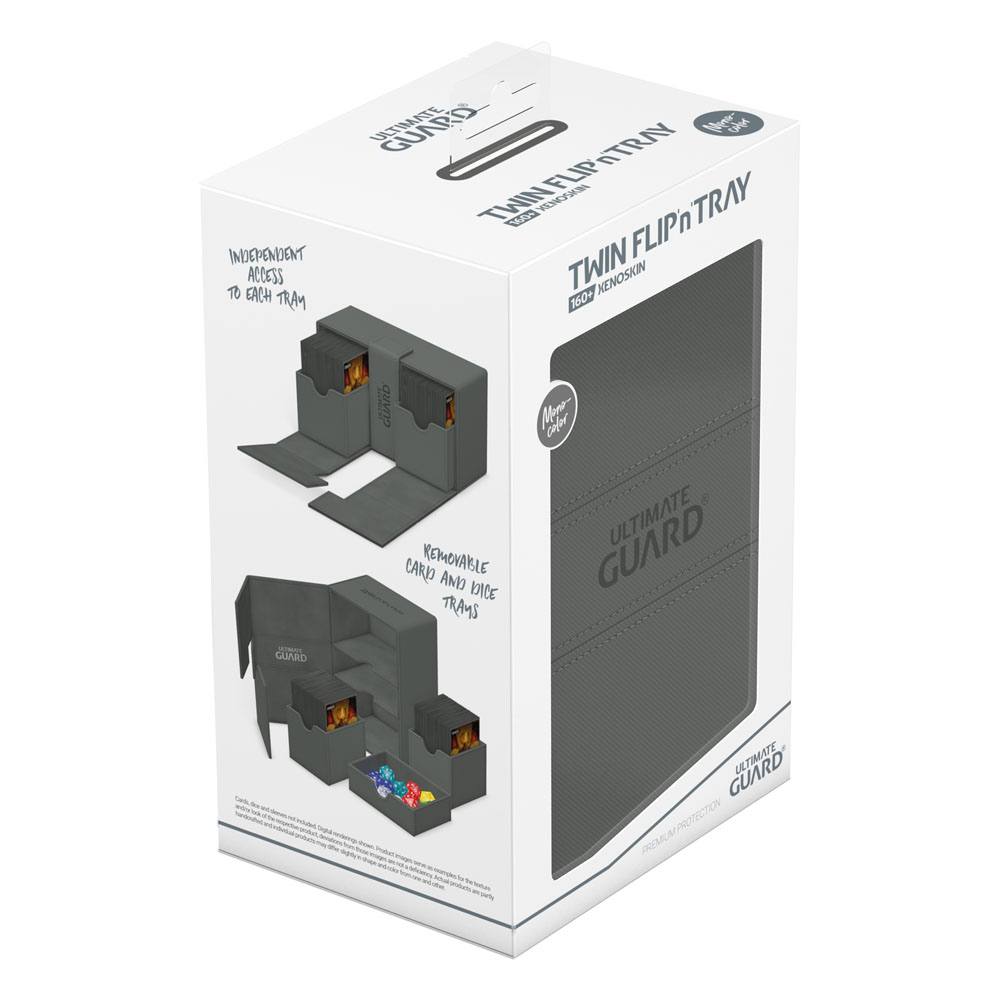Ultimate Guard Twin Flip`n`Tray 160+ XenoSkin Monocolor Grau Image 8