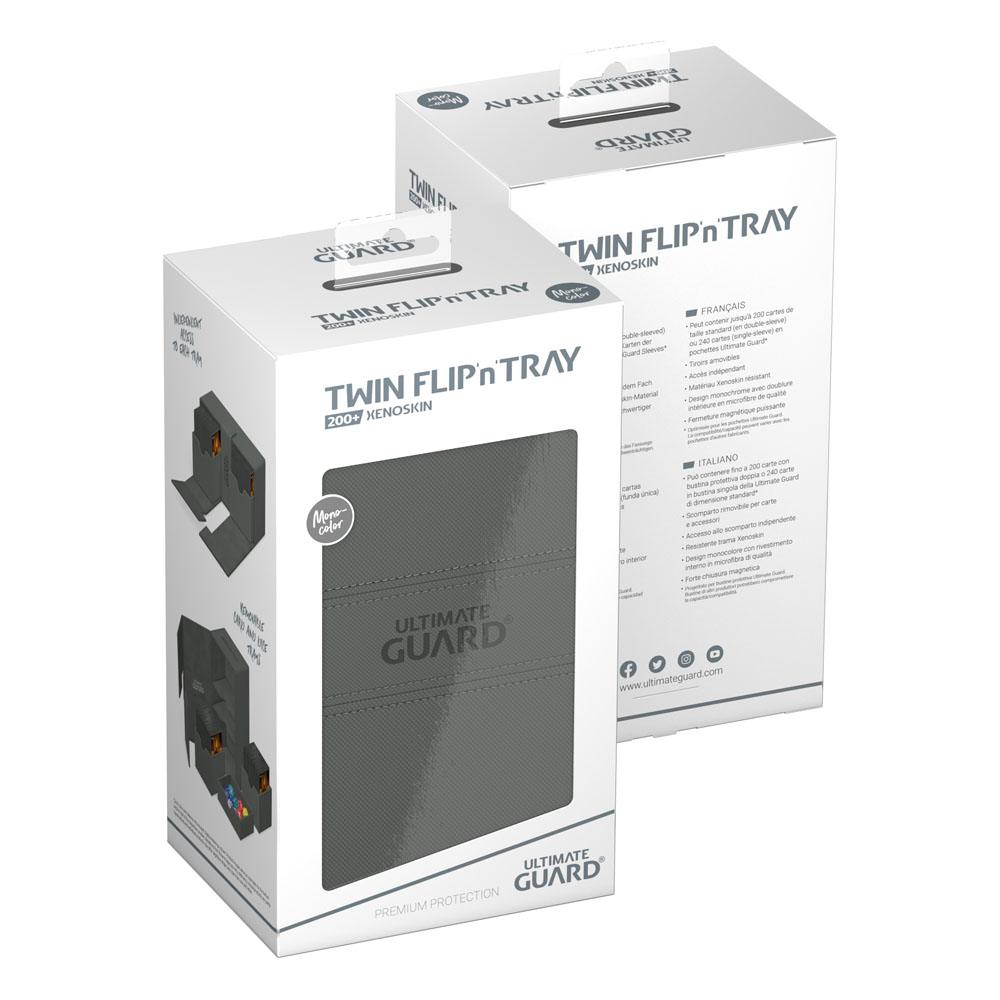 Ultimate Guard Twin Flip'n'Tray 200+ Xenoskin - Grey Image 8