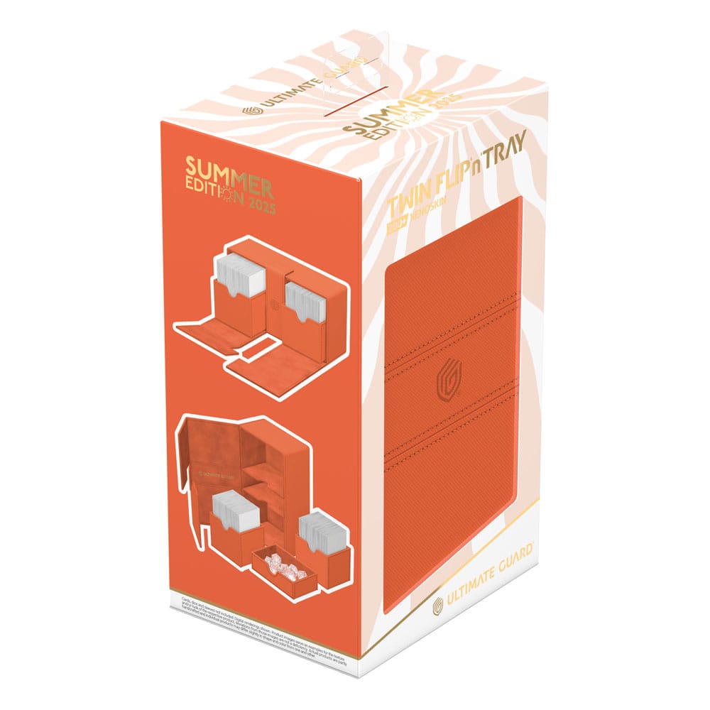 Ultimate Guard Twin Flip'n'Tray 200+ Xenoskin "Summer Edition 2025" - Peach Image 8