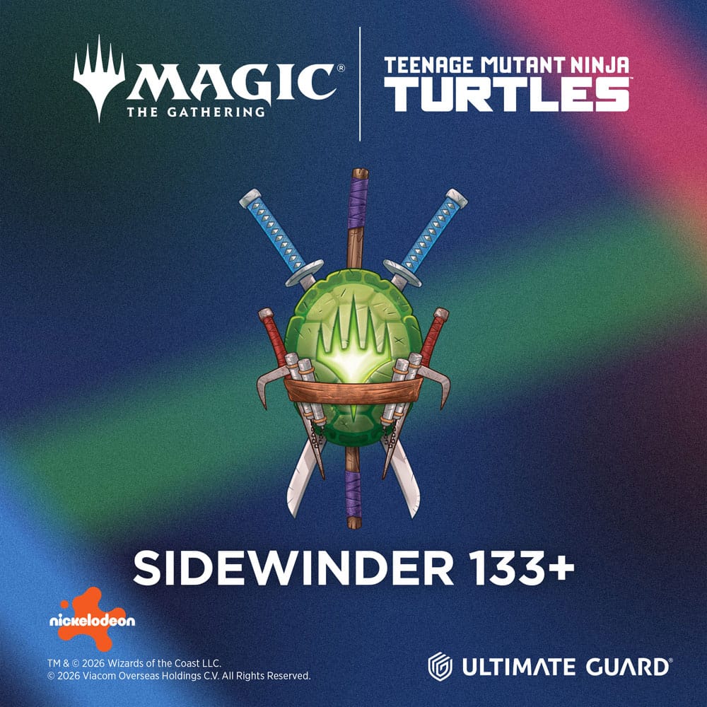 Ultimate Guard Sidewinder 133+ Xenoskin Magic: The Gathering | Teenage Mutant Ninja Turtles - Lean Mean Green Image