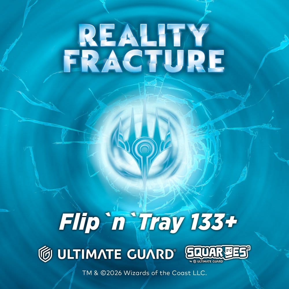 Ultimate Guard Flip'n'Tray 133+ Xenoskin Magic: The Gathering "Reality Fracture" - Blue Uncommon / Green Uncommon Image