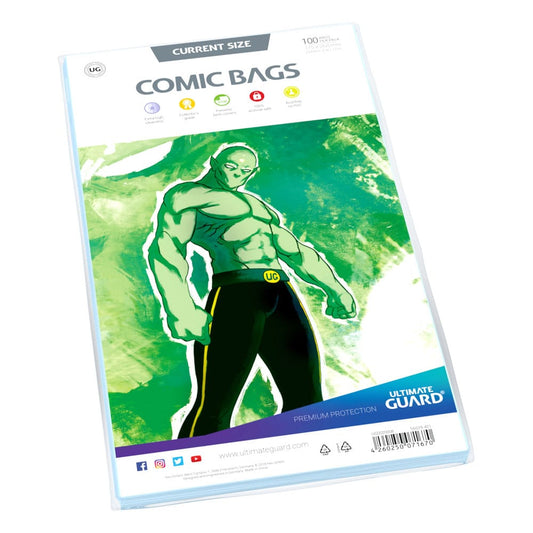 Ultimate Guard Comic Bags Standard (100) - Current Size Image 2