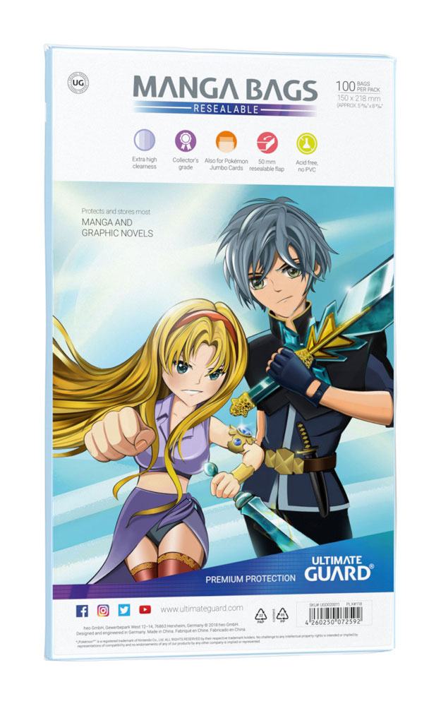Ultimate Guard Manga Bags Resealable (100) Image 2