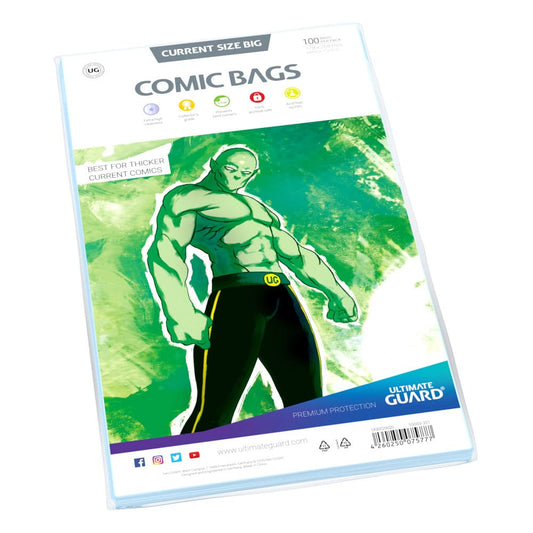 Ultimate Guard Comic Bags Standard (100) - Current Size Big Image 2