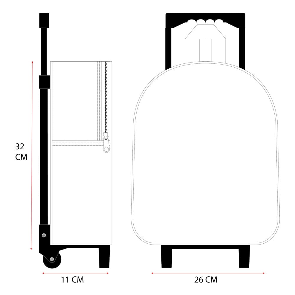 Hello Kitty Rucksack 3D Trolley Another Dimension 32 cm Image 5