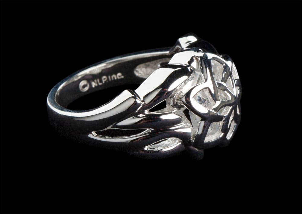 Herr der Ringe Nenya Galadriel's Ring (Sterling Silber) Größe 9.75 Image 3