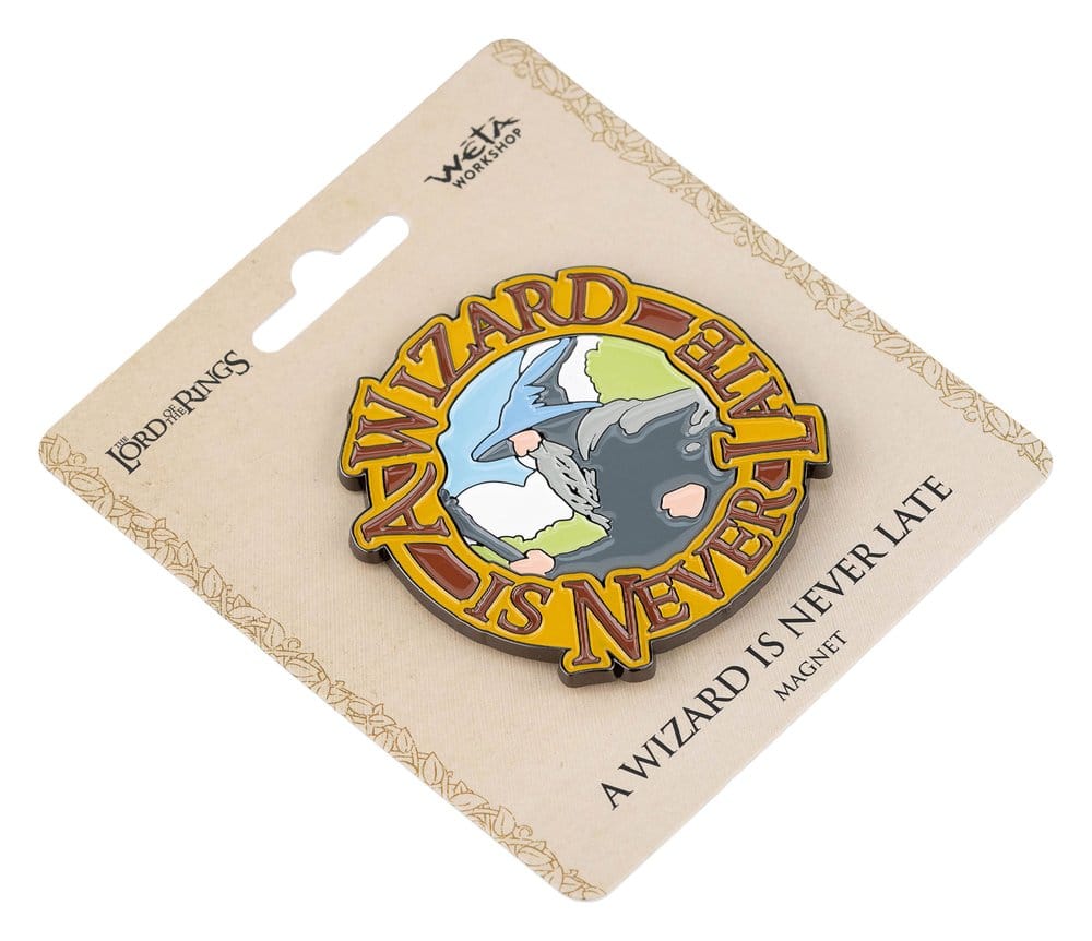 Herr der Ringe Magnet A Wizard Is Never Late (Enamel) 7 cm Image 2