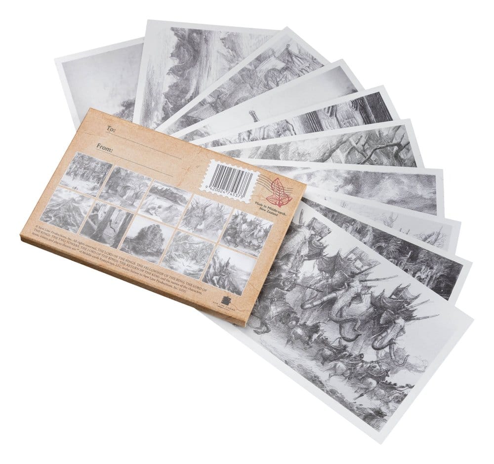 Herr der Ringe Postkarten Set Concept Art by Alan Lee: The Lord of the Rings 15 x 12 cm Image 4