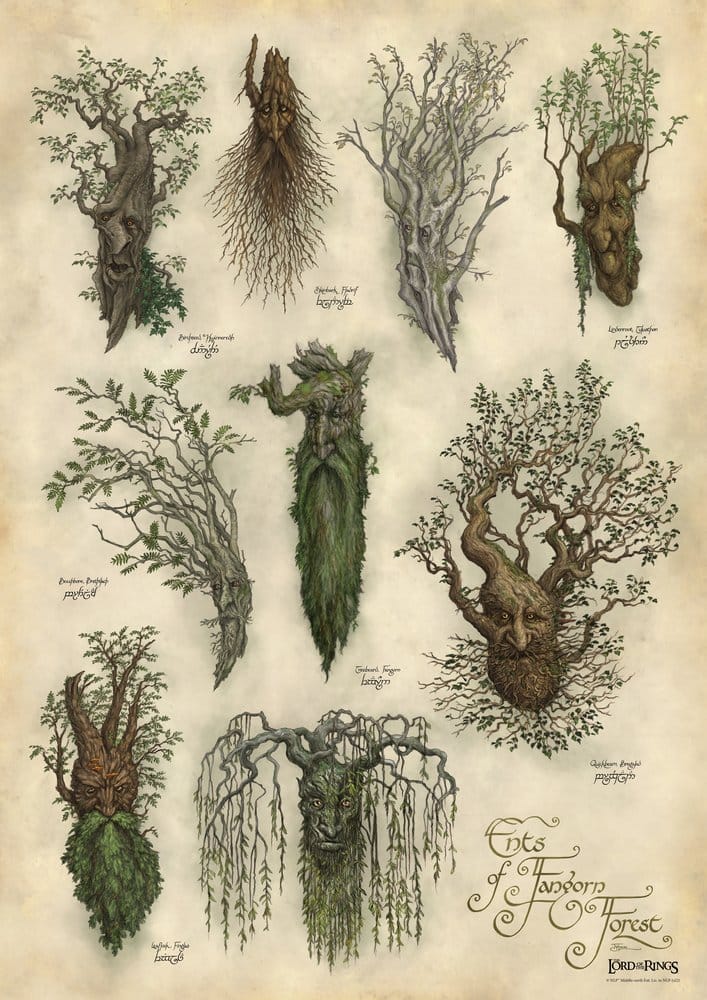 Herr der Ringe Kunstdruck Ent's of Fangorn Forest 59 x 30 cm Image