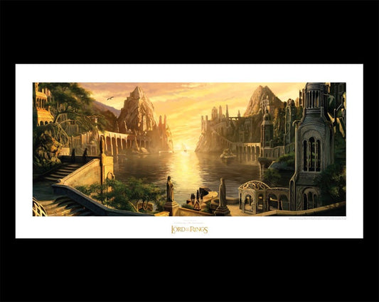 Herr der Ringe Kunstdruck The Grey Havens 59 x 30 cm Image 2