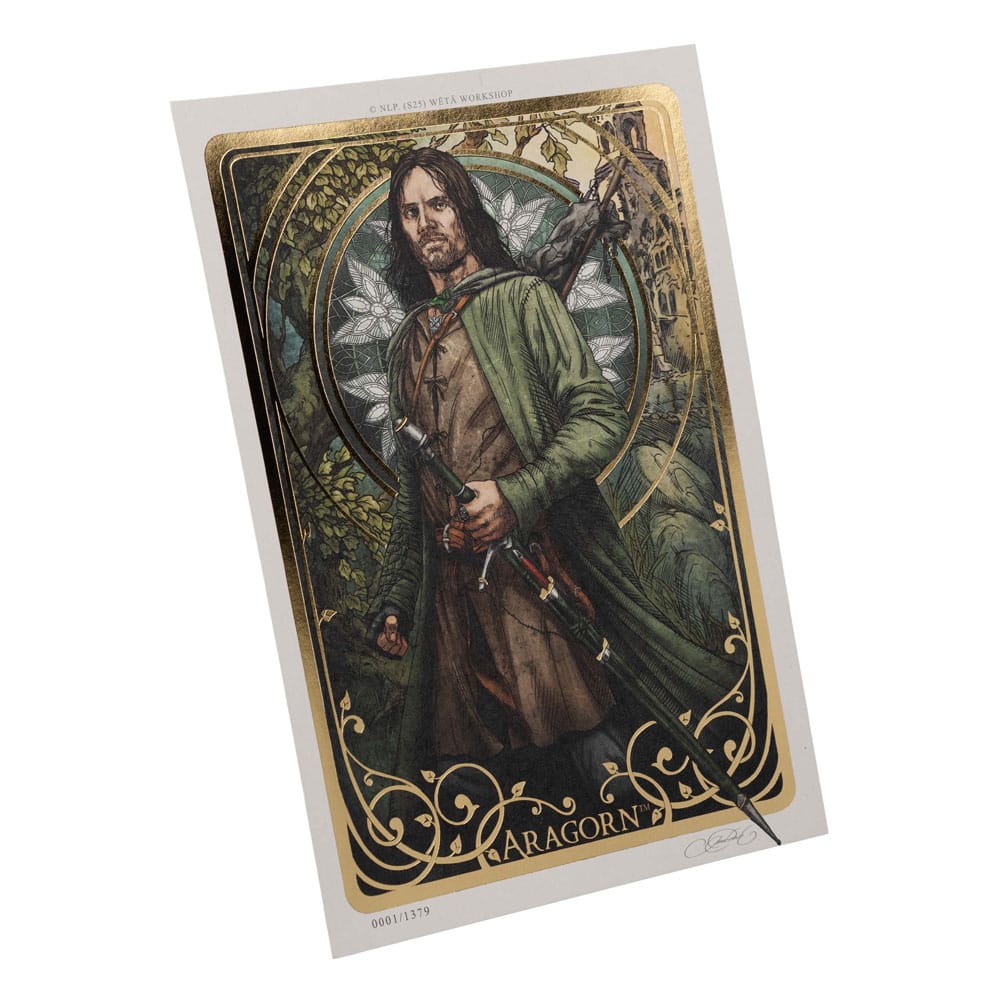 Herr der Ringe Kunstdruck Aragorn Art Card 14 x 21 cm Limited Edition Image 3