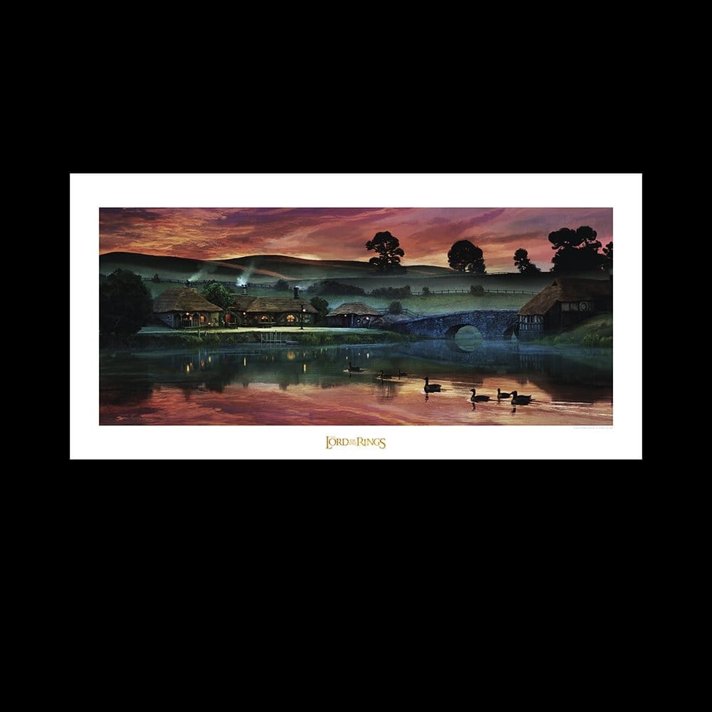 Herr der Ringe Kunstdruck Return to the Green Dragon Inn 59 x 42 cm Image 2