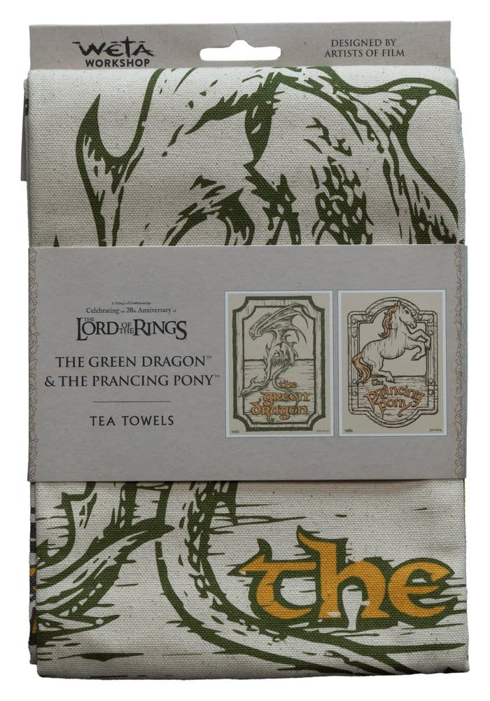 Herr der Ringe Geschirrtuch 2er Pack Green Dragon & Prancing Pony 69 cm Image 4