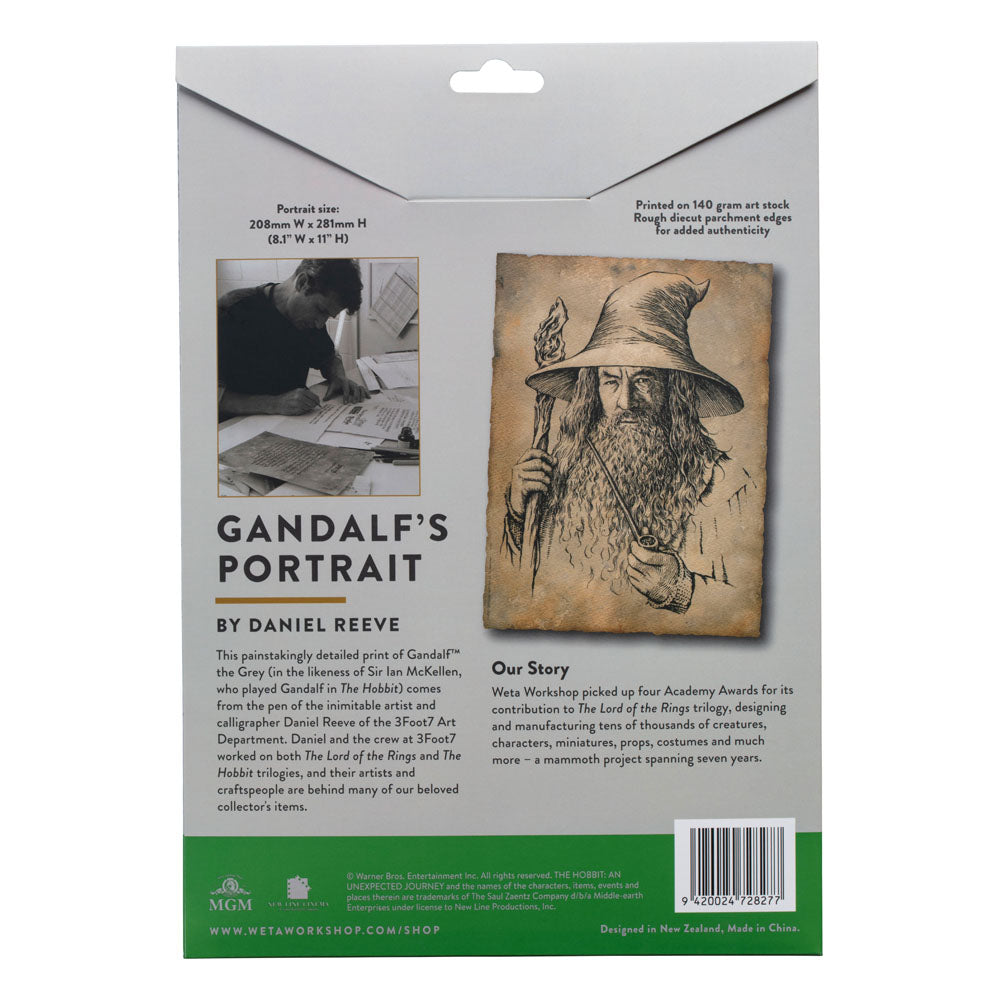 Der Hobbit Kunstdruck Portrait of Gandalf the Grey 21 x 28 cm Image 3
