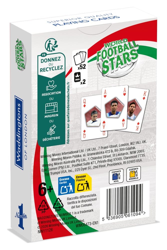 Weltfussballstars No 1 Spielkarten *Englische Version* Image 5