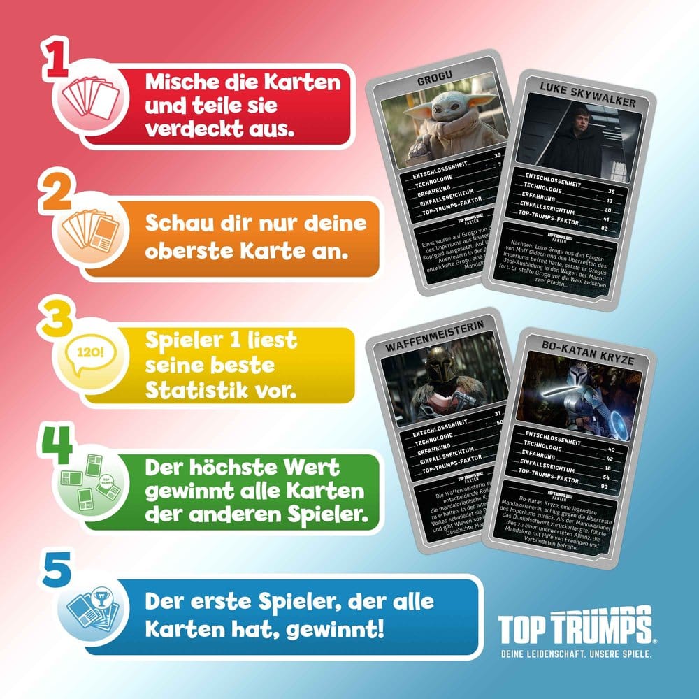 The Mandalorian and Grogu Kartenspiel Top Trumps Collectables *Deutsche Version* Image 9