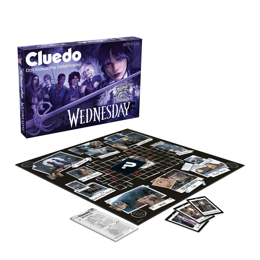 Wednesday Brettspiel Cluedo *Deutsche Version* Image 7