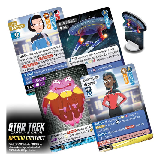 Star Trek: Captain's Chair Kartenspiel Second Contact *Englische Version* Image 2