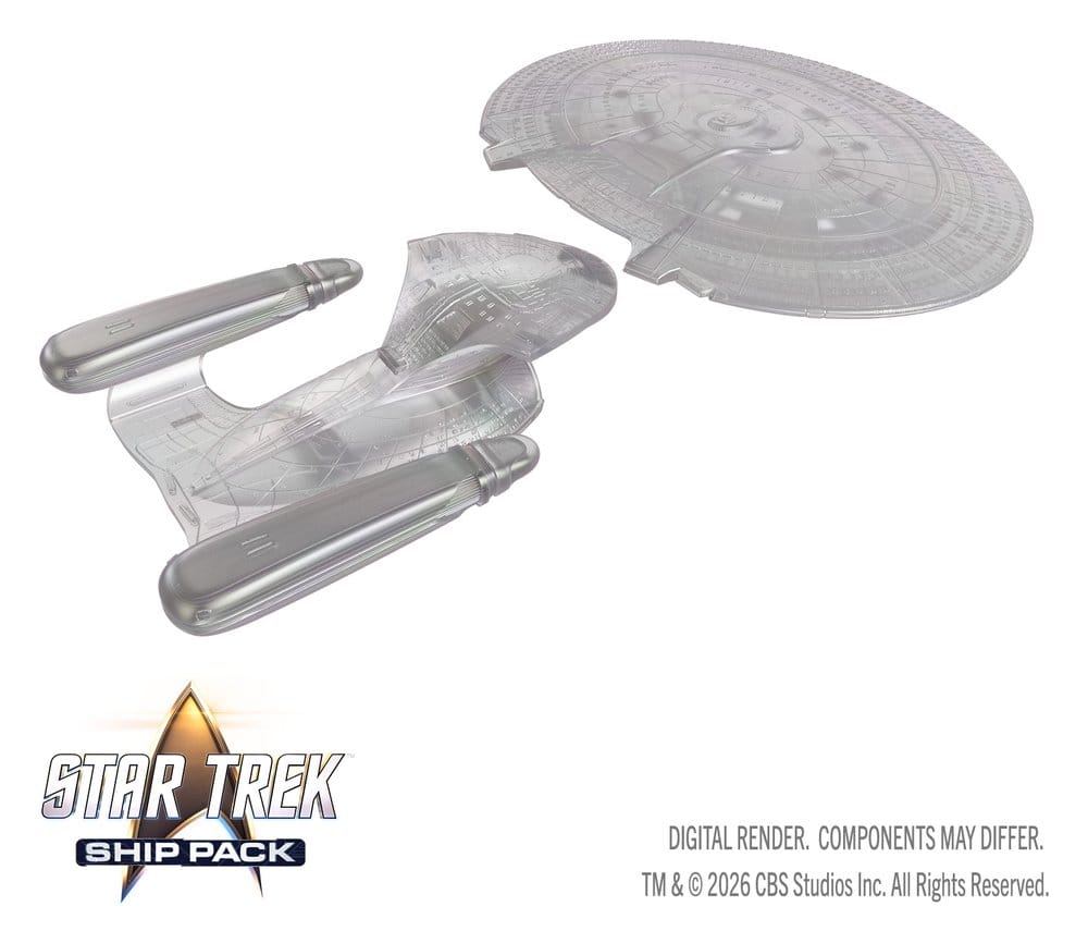 Star Trek Ship Pack Boxed Miniaturen vorbemalt U.S.S. Enterprise - 60th Anniversary Edition 22 cm Image 7