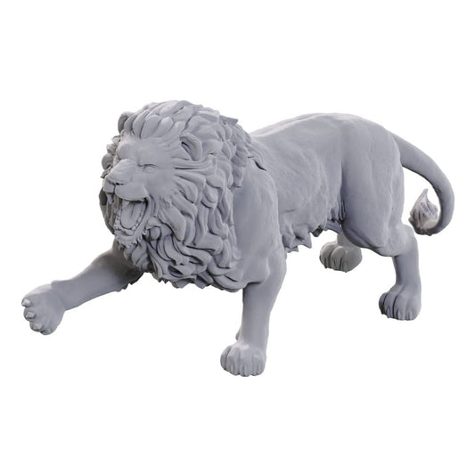 WizKids Deep Cuts Miniatures Miniaturen unbemalt 2er-Pack Stone Lion Image 2