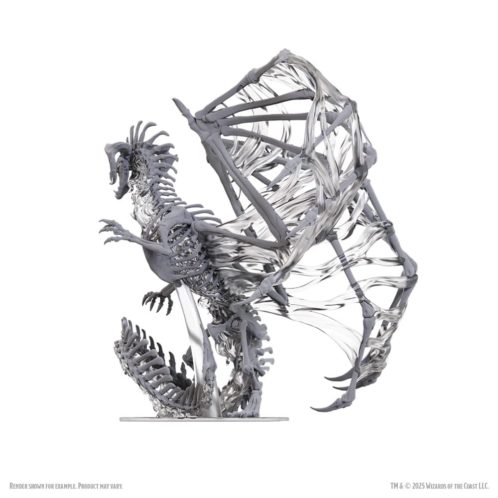 D&D Nolzur's Marvelous Miniatures Miniaturen unbemalt Black Dracolich 30 cm Image 6