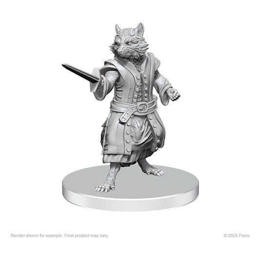 Pathfinder Deep Cuts Miniaturen unbemalt Procyal (Raccoon Agathion) & Zoaem (Ring Archon) Image 2