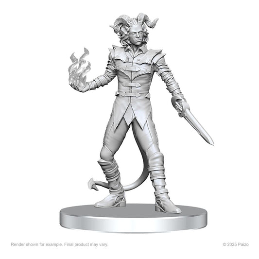 Pathfinder Deep Cuts Miniaturen unbemalt Vordine (Infantry Devil) & Pitborn Rogue Image 2