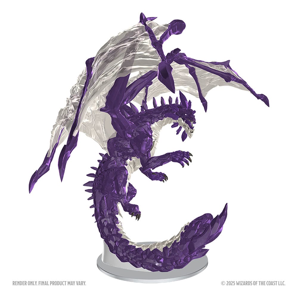 D&D Nolzur's Marvelous Miniatures Miniaturen unbemalt Adult Amethyst Dragon 38 cm Image 2