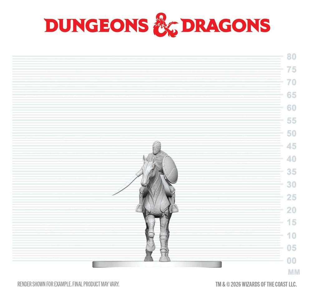 D&D Nolzur's Marvelous Miniatures Minifiguren Nimblewright Steed with Rider 6 cm Image
