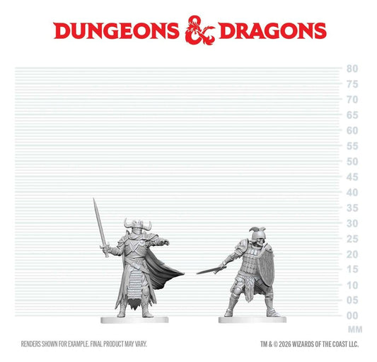 Dungeons & Dragons Nolzur's Marvelous Miniatures Miniatur unbemalt Todesritter & Todesritter-Aspirant 14 cm Image 2