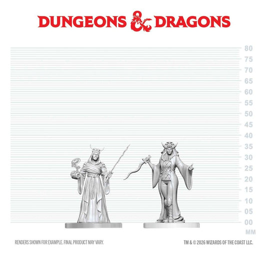 Dungeons & Dragons Nolzur's Marvelous Miniatures Miniatur unbemalt Kultisten-Fanatiker & Hierophant 14 cm Image 2