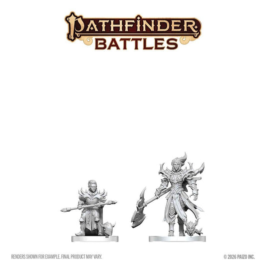 Pathfinder Battles Deep Cuts Miniatur unbemalt Pyre & Godclaw Hellknights 14 cm Image 2