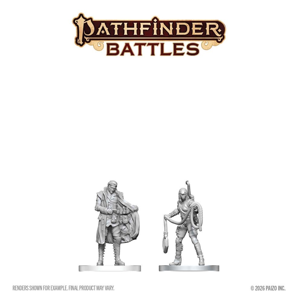 Pathfinder Battles Deep Cuts Miniatur unbemalt Burglar & Fence 14 cm Image 2