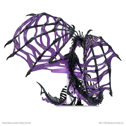D&D Icons of the Realms Boxed Miniaturen vorbemalt Black Dracolich 30 cm Image 2