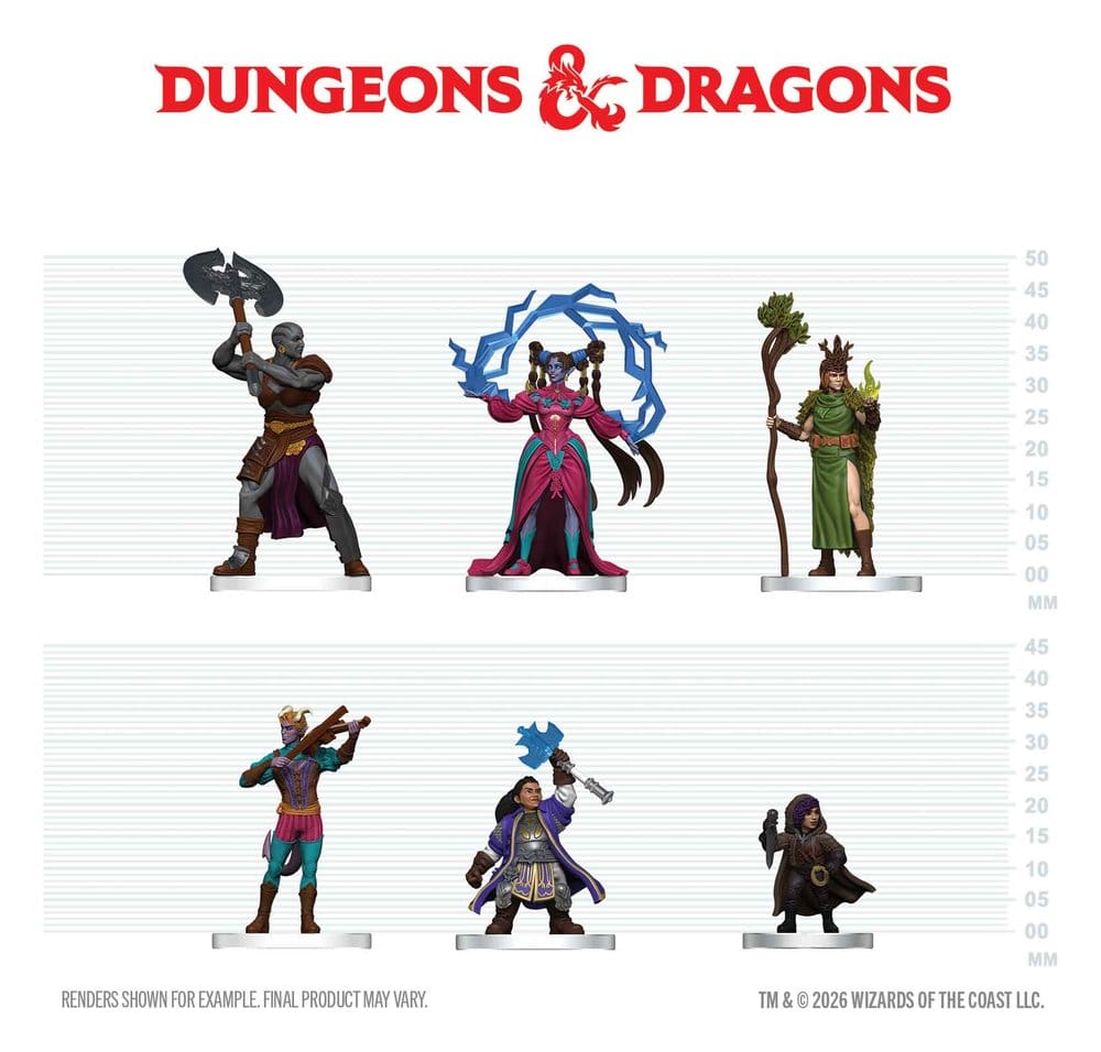 D&D Icons of the Realms Minifiguren Spielerhandbuch - Zauber & Stahl Starter-Set 20 cm Image