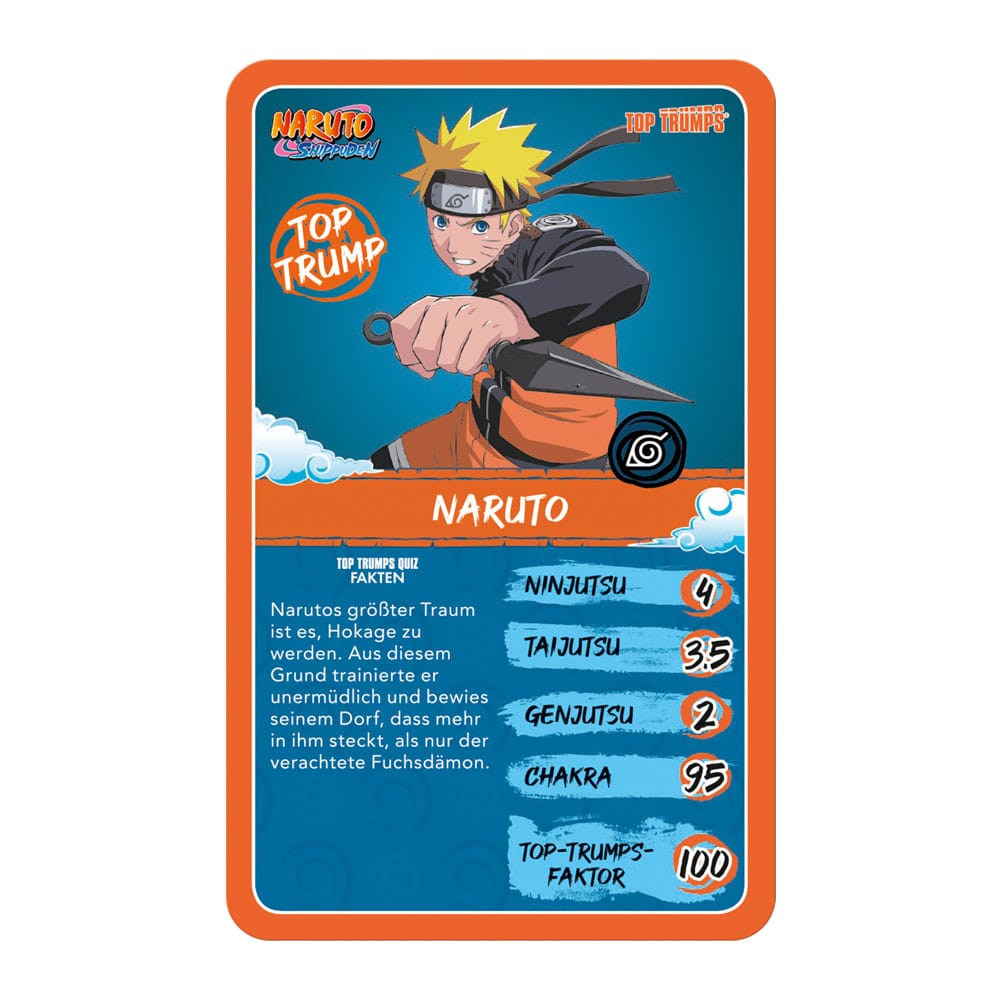 Naruto Shippuden Collectibles Kartenspiel Top Trumps Quiz Anime Collectible *Deutsche Version* Image 4
