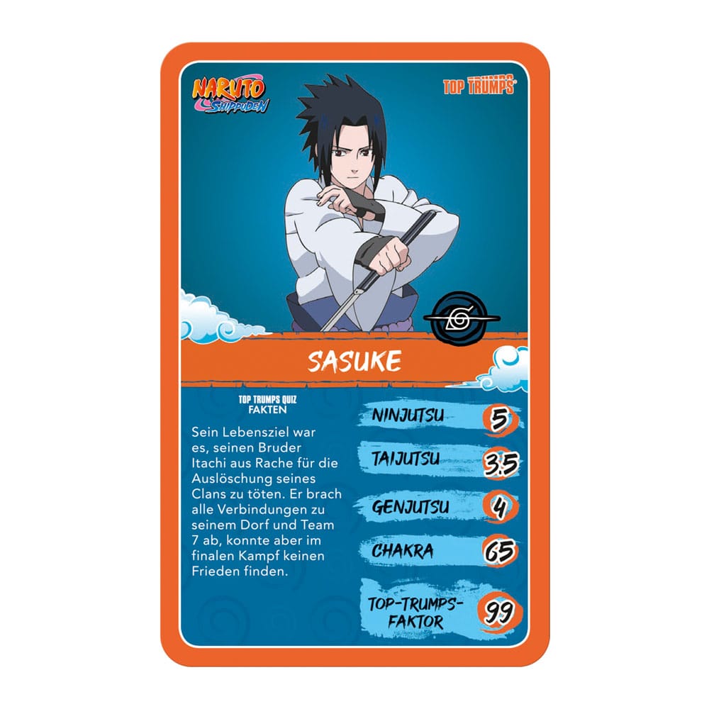 Naruto Shippuden Collectibles Kartenspiel Top Trumps Quiz Anime Collectible *Deutsche Version* Image 5