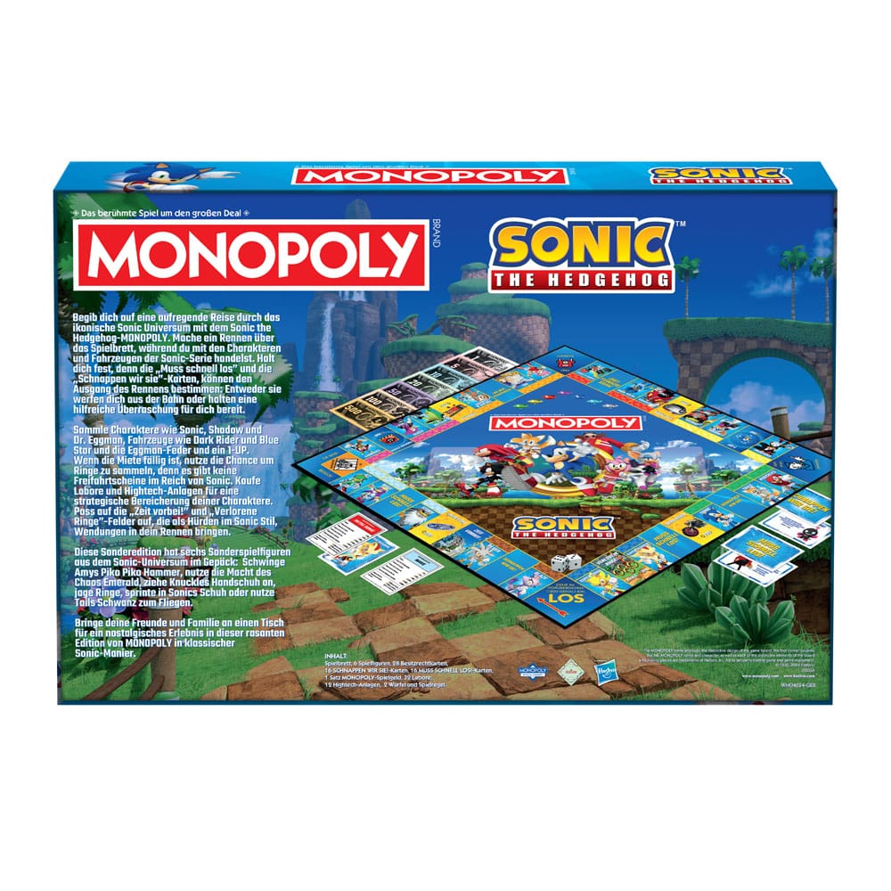 Monopoly Brettspiel Sonic the Hedgehog *Deutsche Version* Image 3