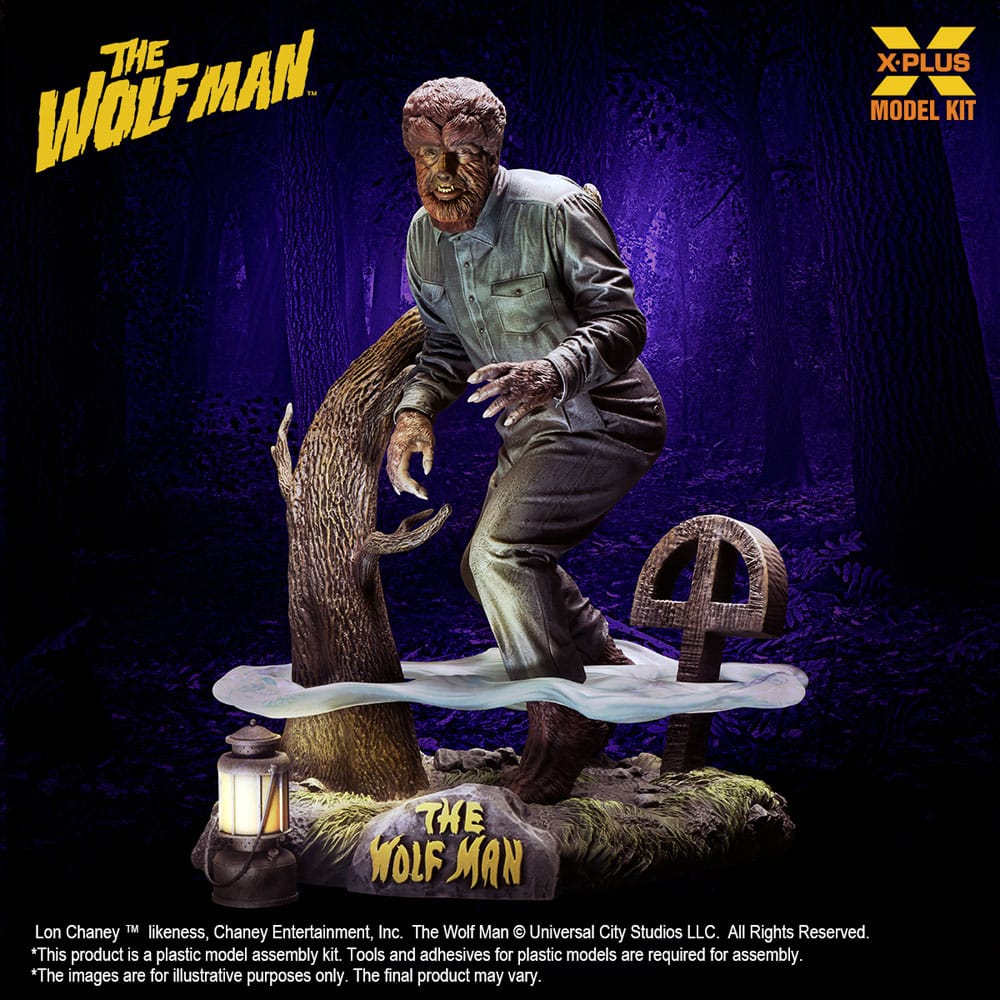 Wolf Man Plastic Model Kit 1/8 Lon Chaney Jr. as Wolf Man 22 cm Image 1