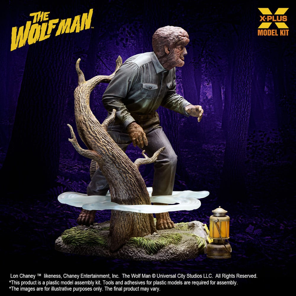 Wolf Man Plastic Model Kit 1/8 Lon Chaney Jr. as Wolf Man 22 cm Image 4