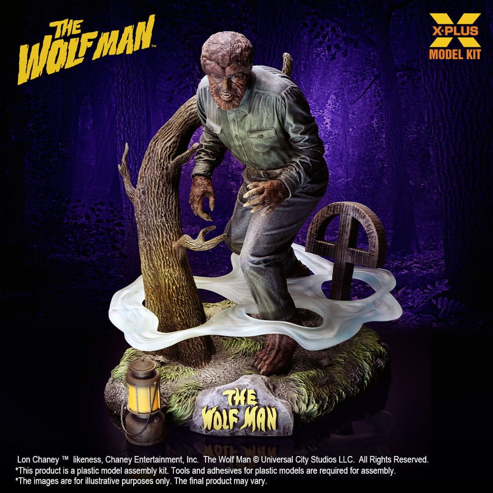 Wolf Man Plastic Model Kit 1/8 Lon Chaney Jr. as Wolf Man 22 cm Image 6