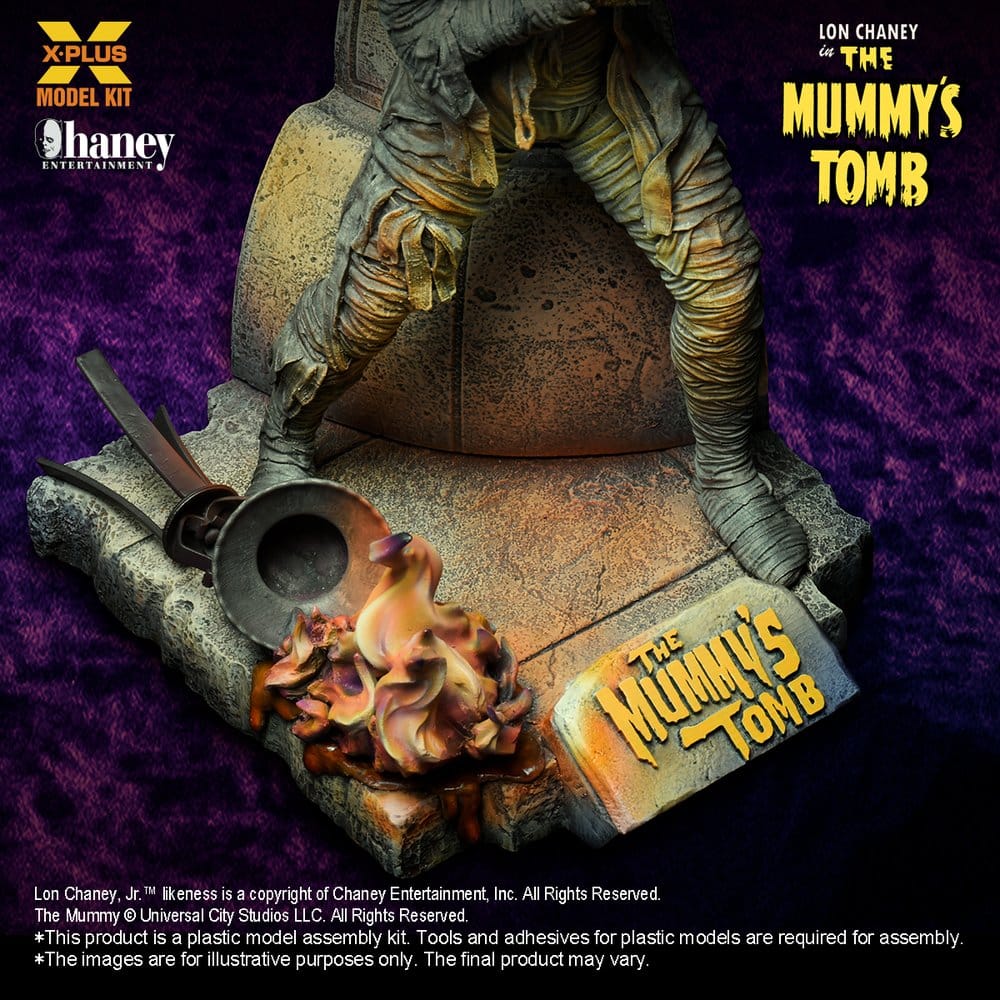 Universal Monsters Plastic Model Kit 1/8 Lon Chaney, Jr. as Mummy (Repro) 23 cm Image 8