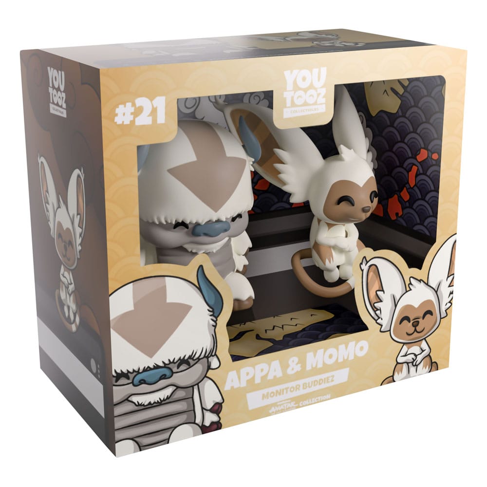 Avatar: The Last Airbender Vinyl Figuren Appa and Momo Monitor Buddiez 5 cm Image 7