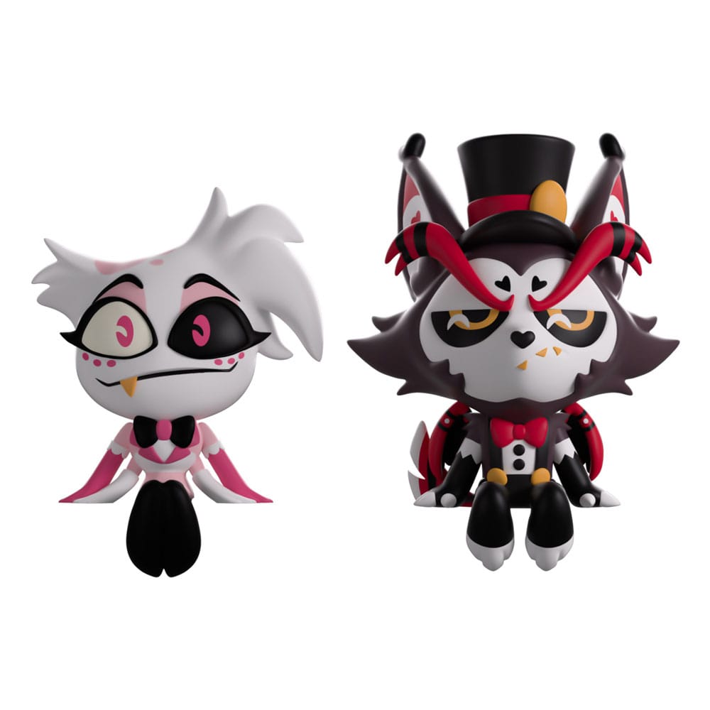 Hazbin Hotel Vinyl Figuren Angel Dust & Husk Monitor Buddiez Image 1