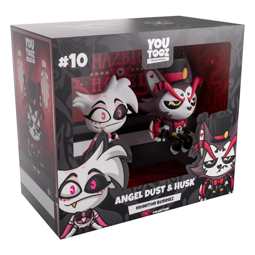 Hazbin Hotel Vinyl Figuren Angel Dust & Husk Monitor Buddiez Image 5