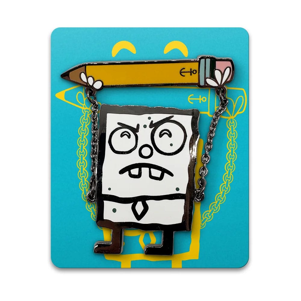 SpongeBob Schwammkopf Ansteck-Pin KritzelBob 5 cm Image 2